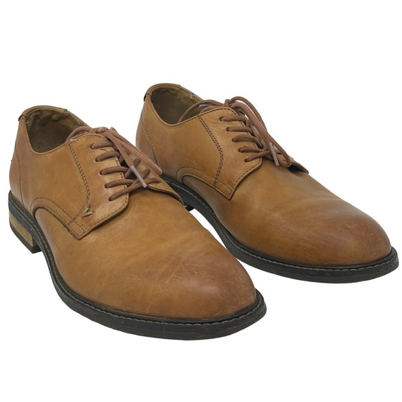 Vionic | Bowery Graham Cognac Leather Oxford Shoes - Picture 1 of 9